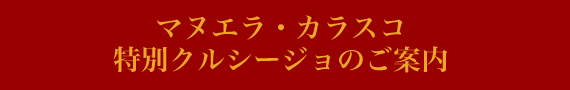 マヌエラ・カラスコ特別クルシージョのご案内